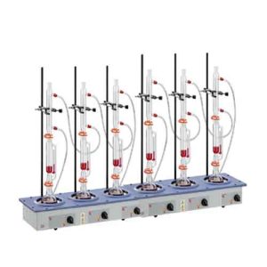 Kjeldahl Digestion/Soxhlet Extraction Apparatus 6 Place with Glassware, EAM9204-06