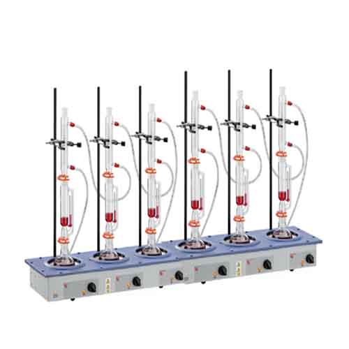 Kjeldahl Digestion/Soxhlet Extraction Apparatus 6 Place with Glassware, EAM9204-06