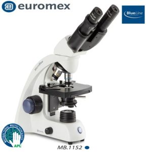 Binocular Microscope MB.1152 4/10/S40x/S100x objectives, Euromex Netherlands