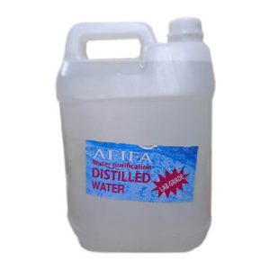 Distilled Water 5 Liters Can