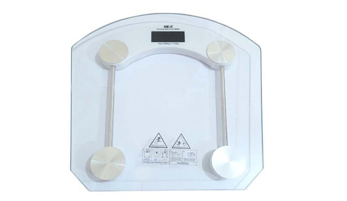 Mega Economy Bathroom Scale Full Glass 180Kg
