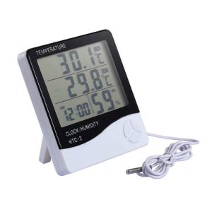 HTC-2 Temperature Humidity Digital Hygrometer with Alarm Clock