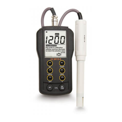 Hanna Portable Meter pH/EC/TDS/Temperature Tester HI9813-6