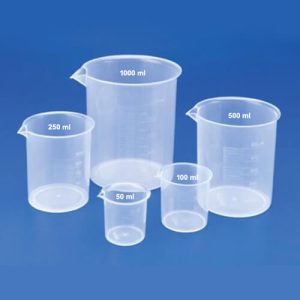 Poly Lab Beaker Set 50ml, 100ml, 250ml, 500ml & 1000ml