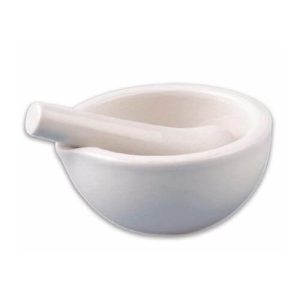 Porcelain Mortar and Pestle, 100 mm
