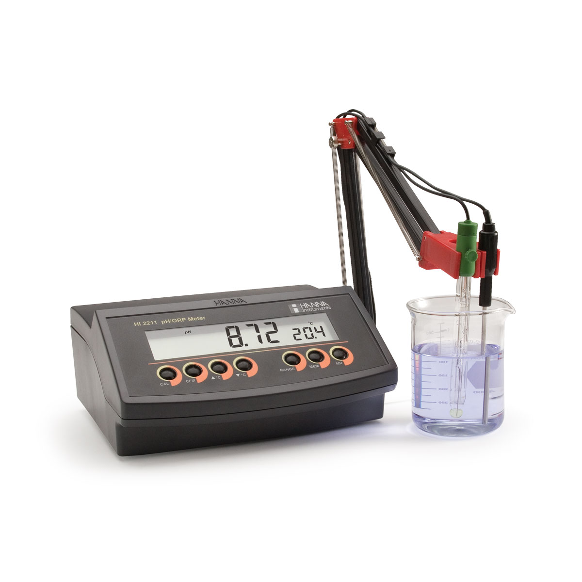 PH Meter Bench Type pH/mV/Temp HI-2211 Made in Hanna USA